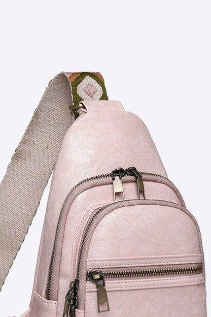 Adored It's Your Time PU Leather Sling Bag - Premium Crossbody Bag from Trendsi - Just $45.99! Shop now at Handbags Specialist Headquarter