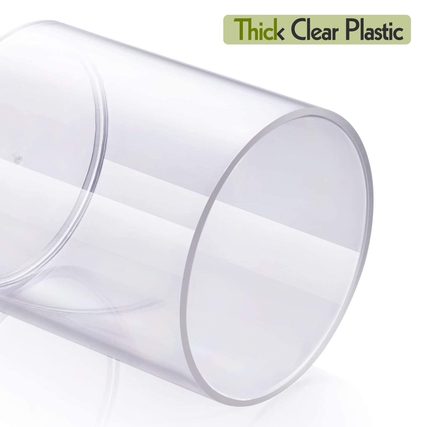 Clear Acrylic Qtip Dispenser Set - 4 Pack