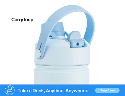 ChillKnight 26oz: Dual-Lid Leak-Proof Bottle