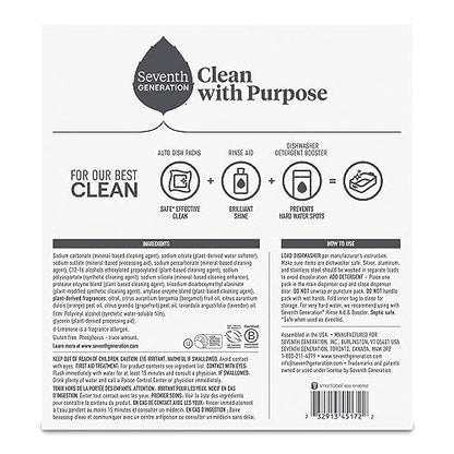 SeventhGen Citrus Sparkle Dishwasher Tabs Duo Pack