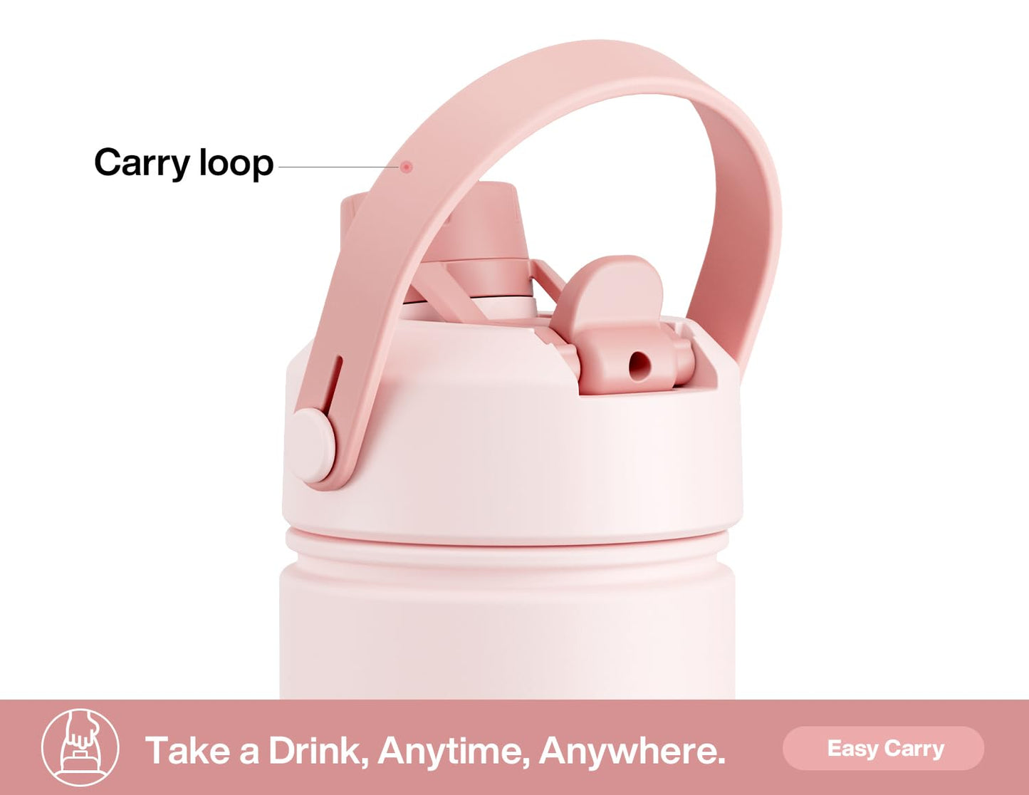 ChillKnight 26oz: Dual-Lid Leak-Proof Bottle