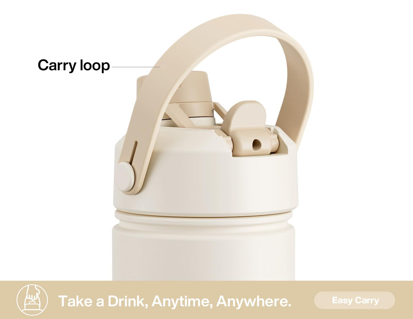 ChillKnight 26oz: Dual-Lid Leak-Proof Bottle