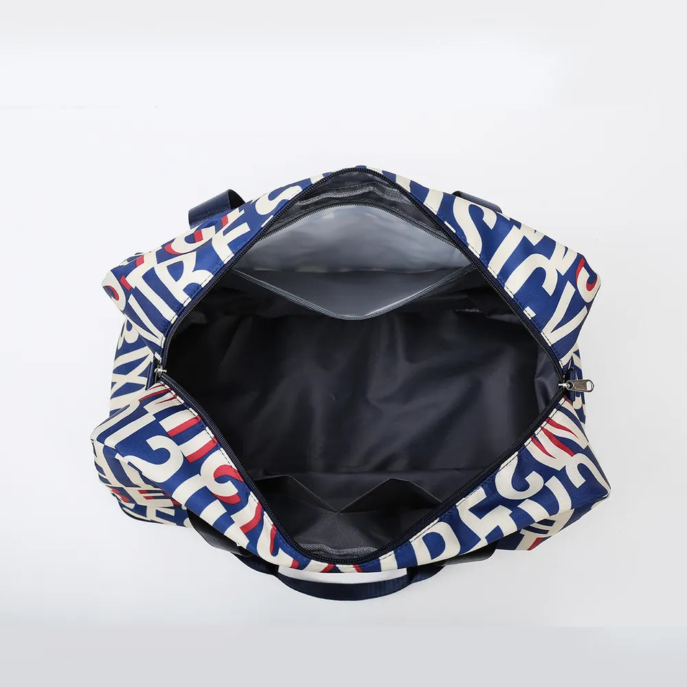 Oxford Cloth Printed Travel Bag - Premium travel-bag from Trendsi - Just $44.99! Shop now at Handbags Specialist Headquarter