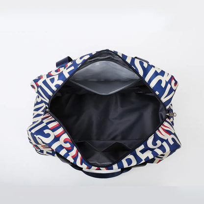 Oxford Cloth Printed Travel Bag - Premium travel-bag from Trendsi - Just $44.99! Shop now at Handbags Specialist Headquarter