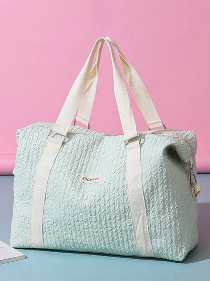 Texture Oxford Cloth Travel Bag - Premium travel-bag from Trendsi - Just $39.99! Shop now at Handbags Specialist Headquarter