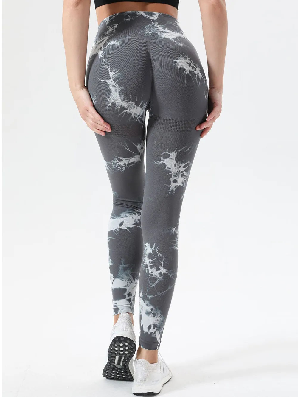 Tie-Dye High Waist Active Leggings - Premium Leggings from Trendsi - Just $41.40! Shop now at Handbags Specialist Headquarter