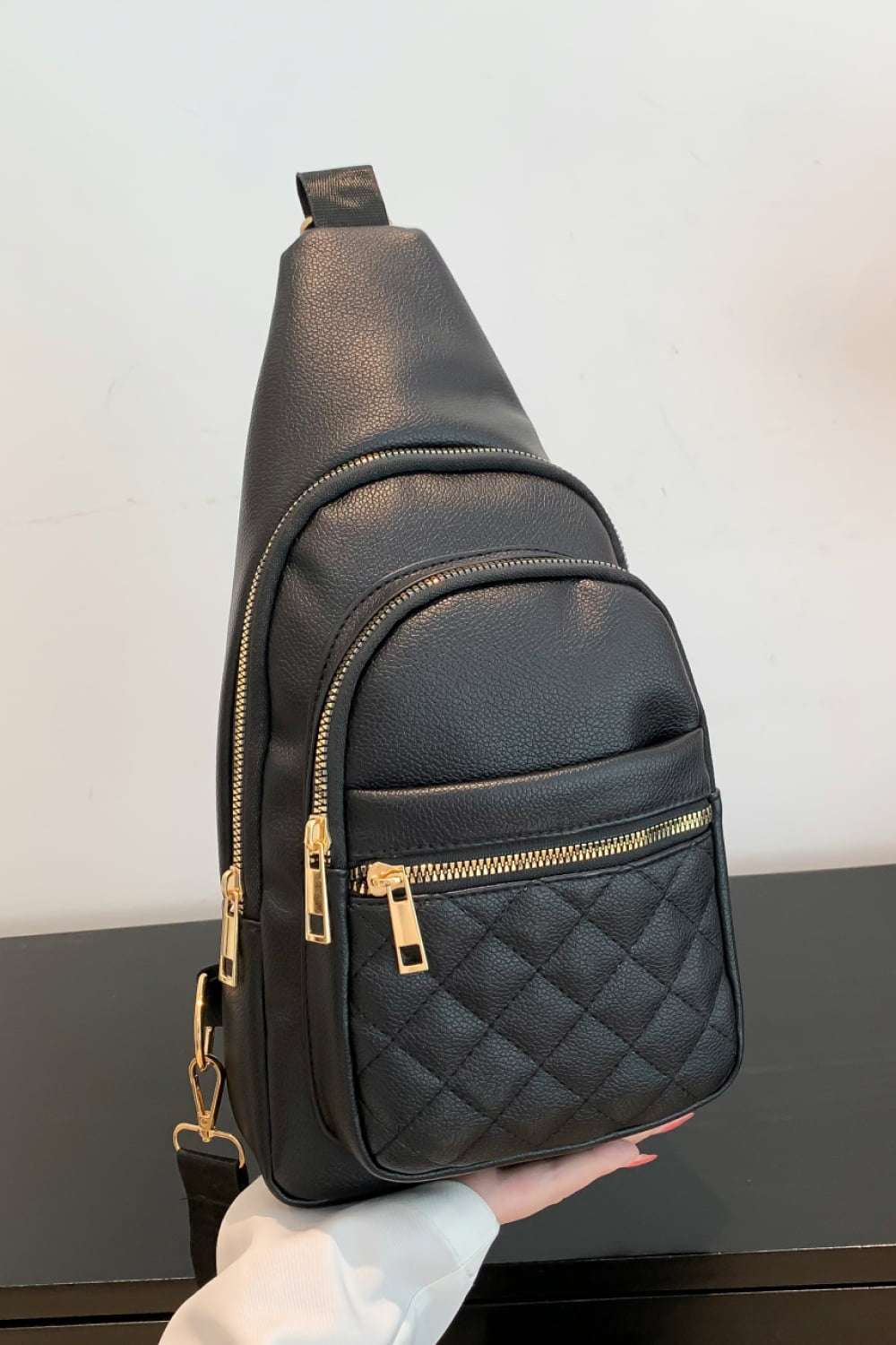 PU Leather Sling Bag - Premium Crossbody Bag from Trendsi - Just $25.99! Shop now at Handbags Specialist Headquarter