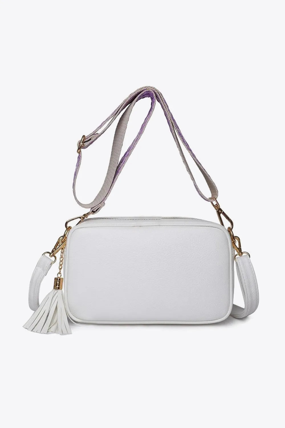 PU Leather Tassel Crossbody Bag - Premium handbags from Trendsi - Just $39.99! Shop now at Handbags Specialist Headquarter