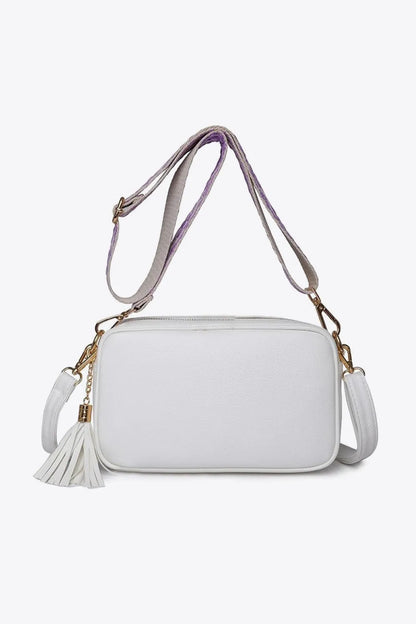 PU Leather Tassel Crossbody Bag - Premium handbags from Trendsi - Just $39.99! Shop now at Handbags Specialist Headquarter