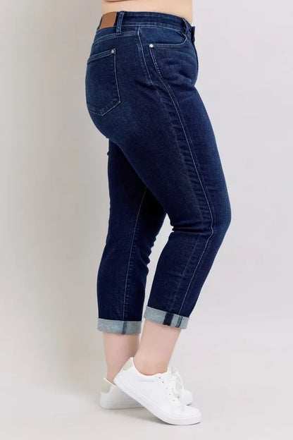 Judy Blue Full Size High Waist Boyfriend Jeans Plus Size - Premium Women / Jeans & Denim from Trendsi - Just $61.99! Shop now at Handbags Specialist Headquarter