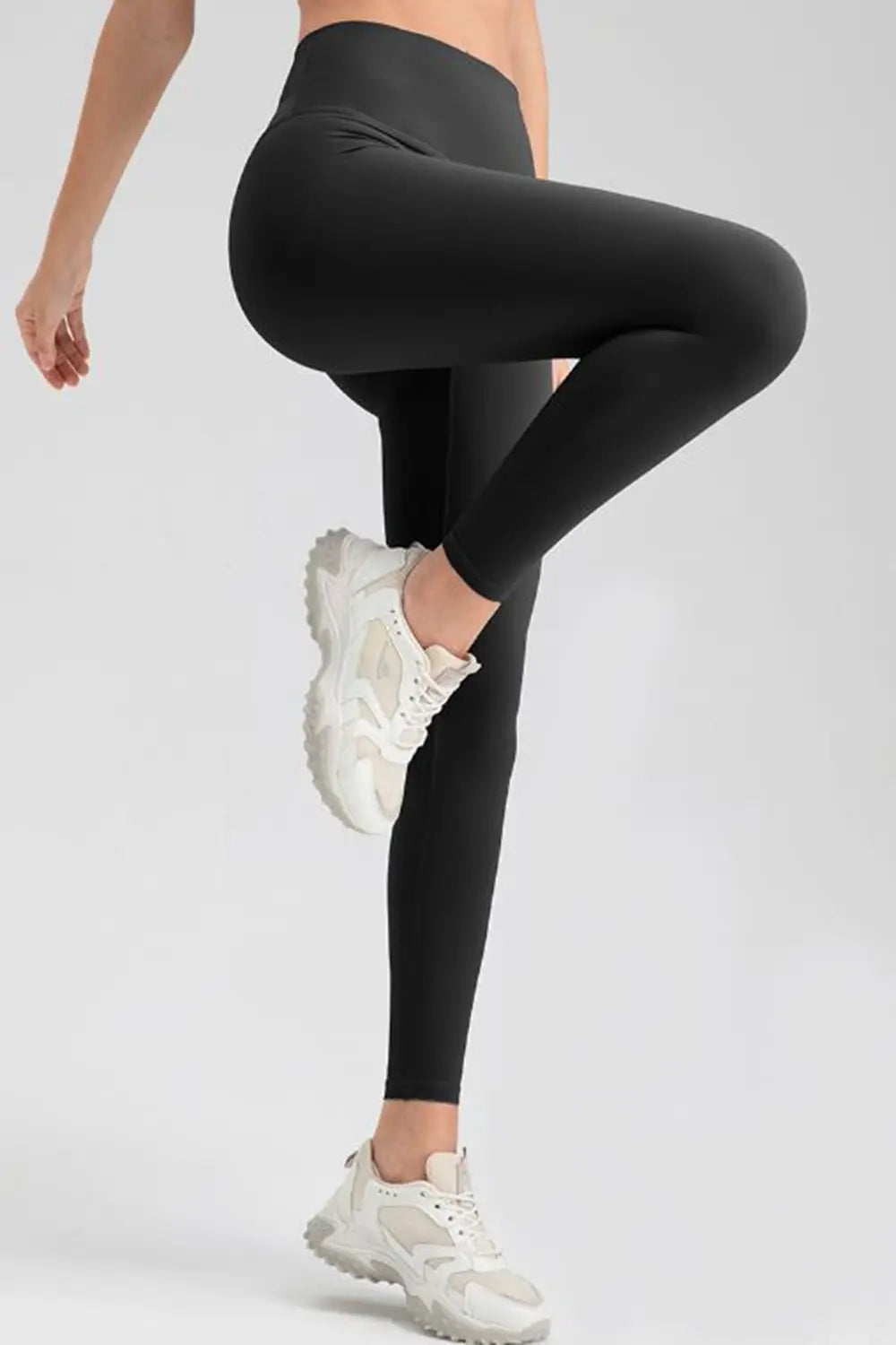 Wide Waistband Sport Leggings - Premium Leggings from Trendsi - Just $50.91! Shop now at Handbags Specialist Headquarter