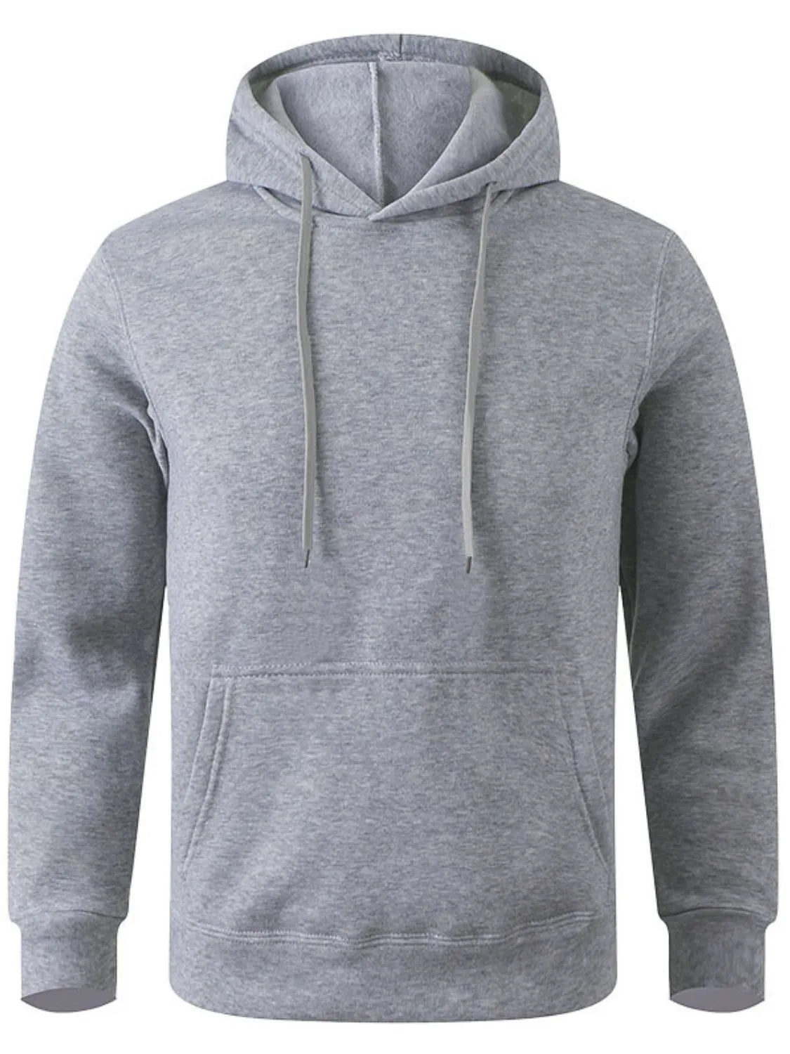 Men's Full Size Drawstring Long Sleeve Hoodie Plus Size - Premium Men's Sweatshirts from Trendsi - Just $20.66! Shop now at Handbags Specialist Headquarter