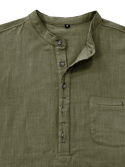 Men's Basic style Button Detail Polo - Premium Men's Polo shirt from Trendsi - Just $41.99! Shop now at Handbags Specialist Headquarter