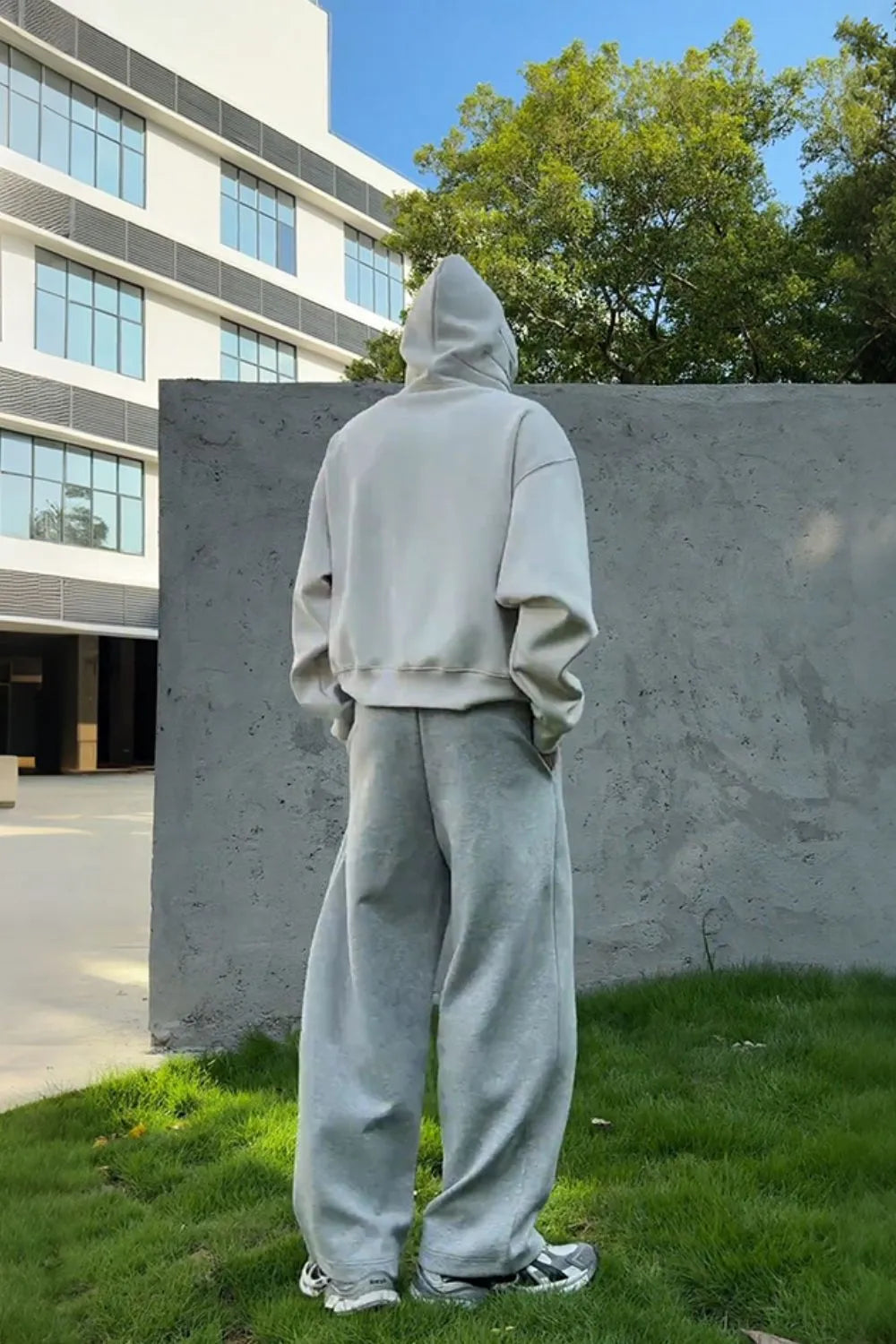 Men's Drop Shoulder Long Sleeve Hoodie with Pocket - Premium Men's Sweatshirts from Trendsi - Just $96.24! Shop now at Handbags Specialist Headquarter