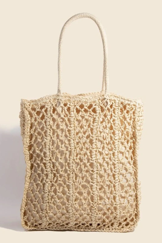 Fame Intricate Braided Tote Bag - Premium Tote Bag from Trendsi - Just $35.99! Shop now at Handbags Specialist Headquarter