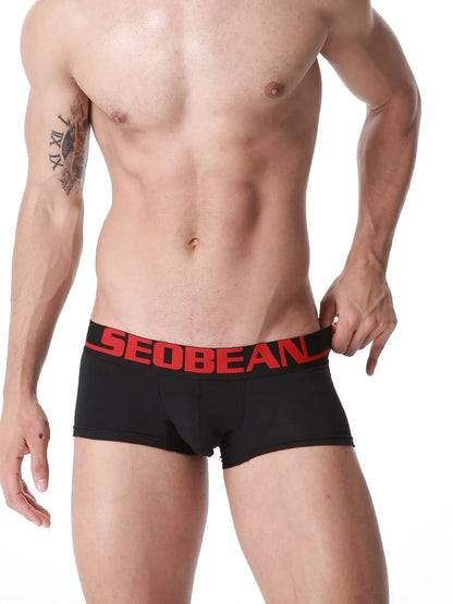 Men's Letter Contrast Panty - Premium Men's underwear from Trendsi - Just $16.60! Shop now at Handbags Specialist Headquarter