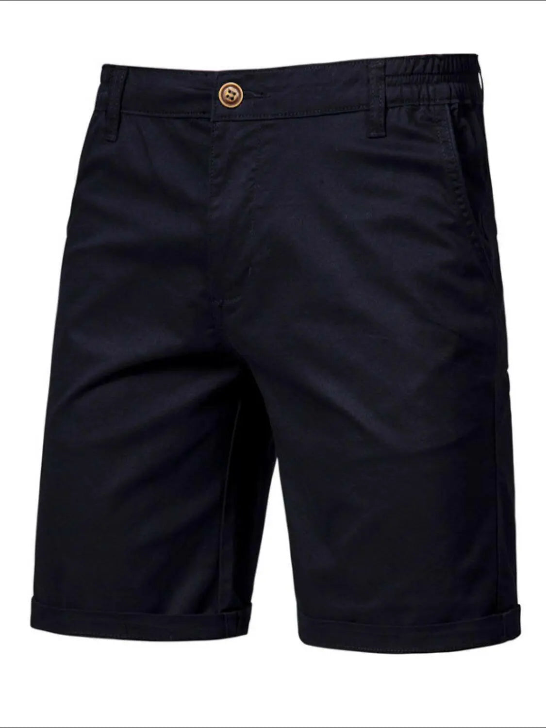 Men's Elastic Waist Shorts with Pockets.