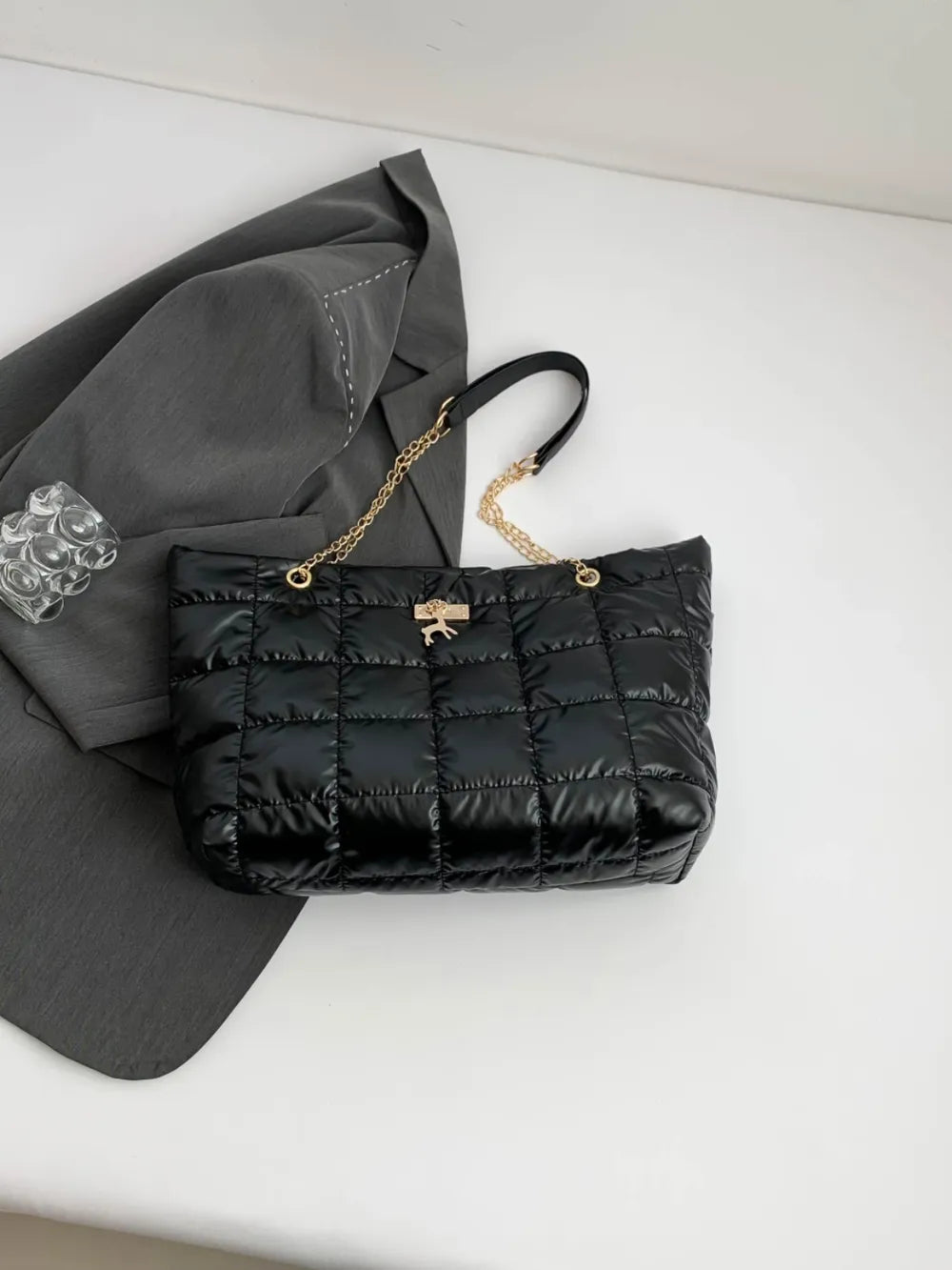 Bubble Texture Tote Bag - Premium Tote Bag from Trendsi - Just $39.99! Shop now at Handbags Specialist Headquarter