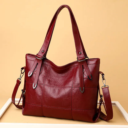 PU Leather Medium Handbag - Premium Tote Bag from Trendsi - Just $33.99! Shop now at Handbags Specialist Headquarter