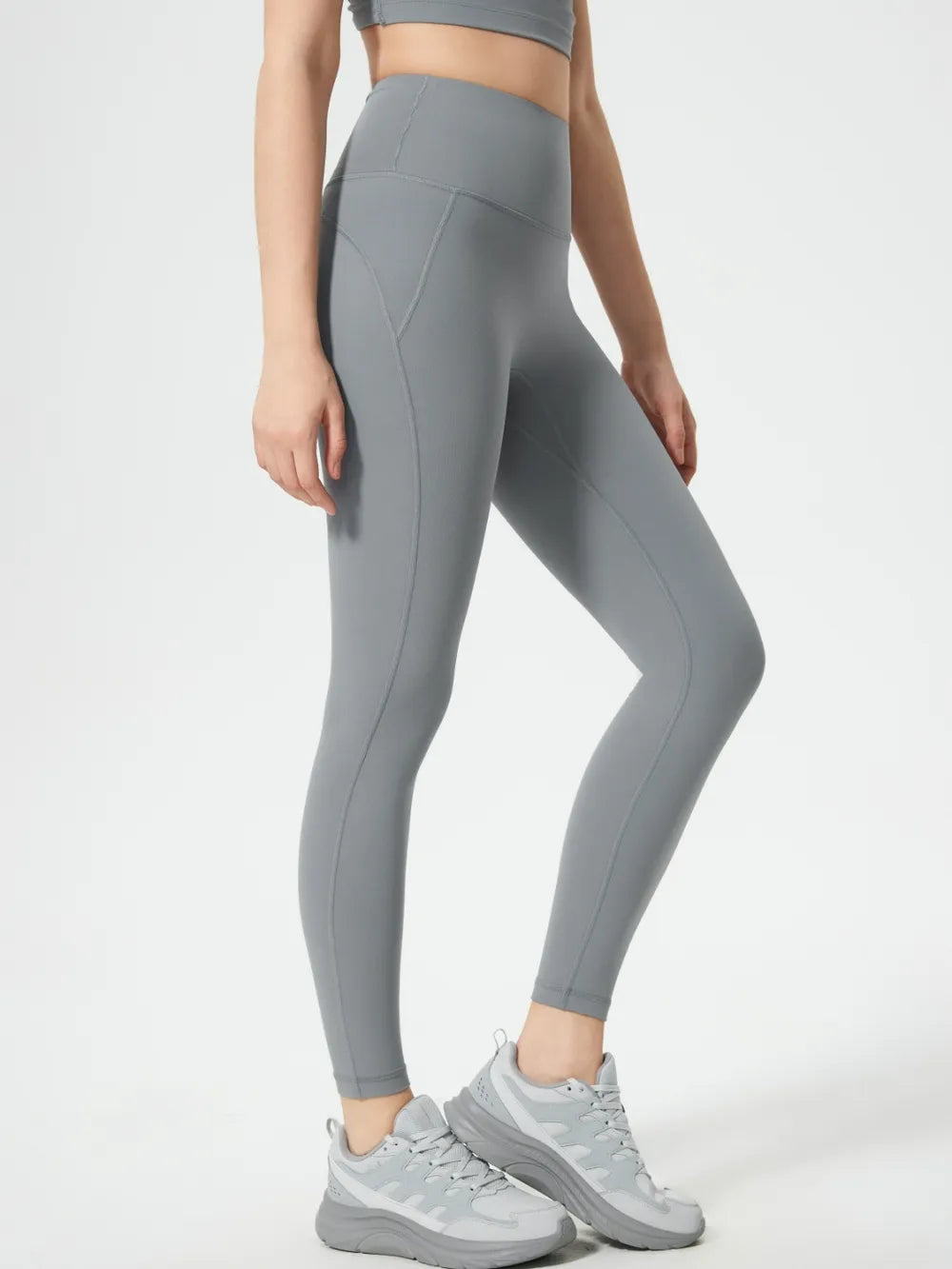 Millennia Wide Waistband Active Leggings - Premium Leggings from Trendsi - Just $40.95! Shop now at Handbags Specialist Headquarter