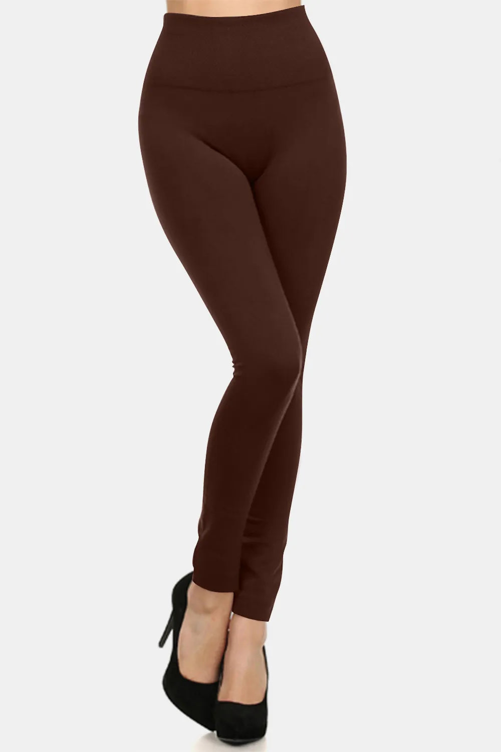 Yelete Full Size Seamless Fleece Lined Leggings - Premium Leggings from Trendsi - Just $17.58! Shop now at Handbags Specialist Headquarter