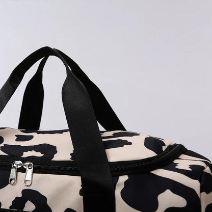 Oxford Cloth Animal Print Travel Bag - Premium travel-bag from Trendsi - Just $44.99! Shop now at Handbags Specialist Headquarter