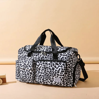 Oxford Cloth Animal Print Travel Bag - Premium travel-bag from Trendsi - Just $44.99! Shop now at Handbags Specialist Headquarter