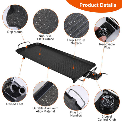 GrillMaster 5000: Indoor/Outdoor Electric BBQ Griddle