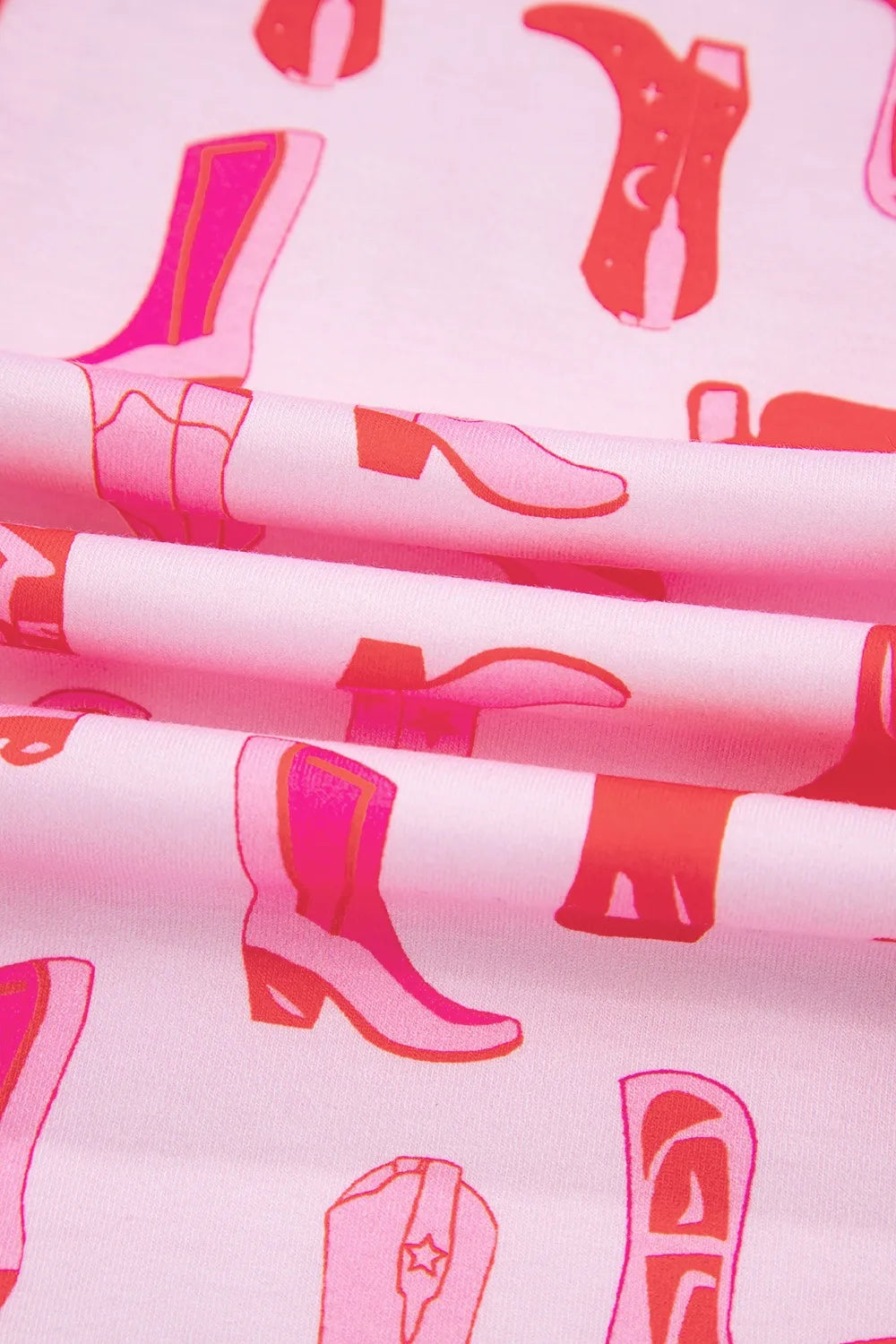 Cowgirl Boots Printed Shirt and Shorts Set - Premium Sleepwear from Trendsi - Just $60.99! Shop now at Handbags Specialist Headquarter