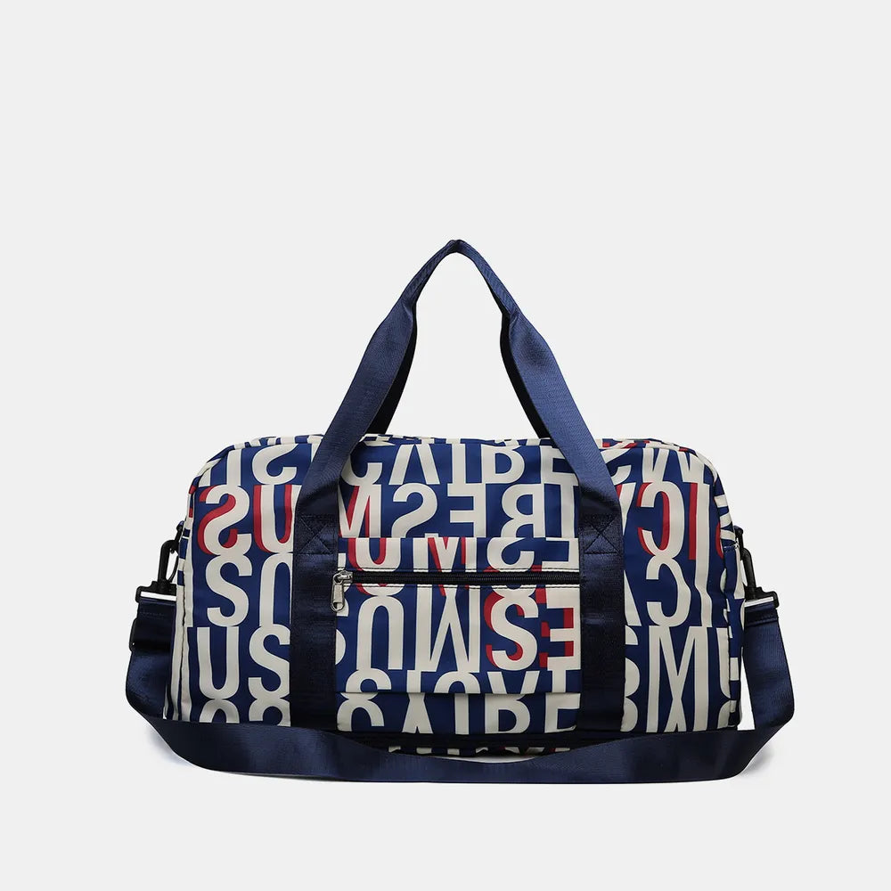 Oxford Cloth Printed Travel Bag - Premium travel-bag from Trendsi - Just $44.99! Shop now at Handbags Specialist Headquarter