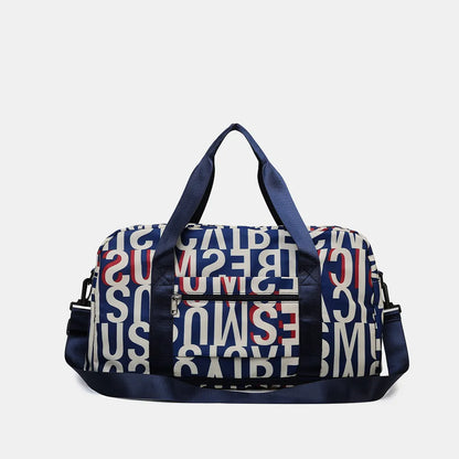 Oxford Cloth Printed Travel Bag - Premium travel-bag from Trendsi - Just $44.99! Shop now at Handbags Specialist Headquarter