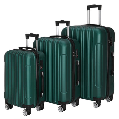 Tri-Size Glide: Universal Alloy Luggage Set