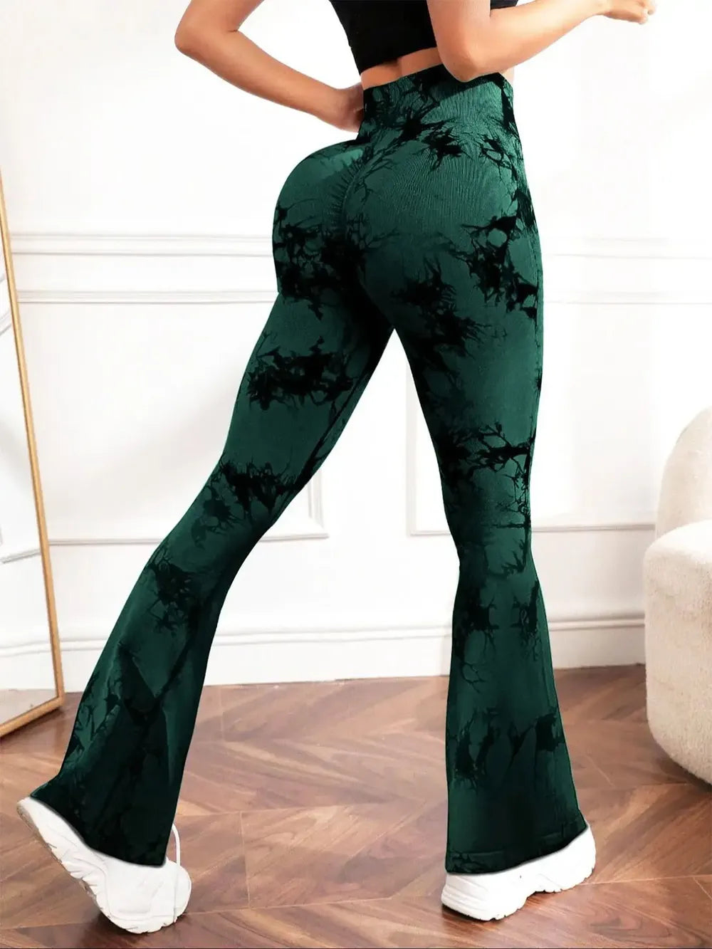 Tie-Dye High Waist Active Leggings - Premium Leggings from Trendsi - Just $40.59! Shop now at Handbags Specialist Headquarter