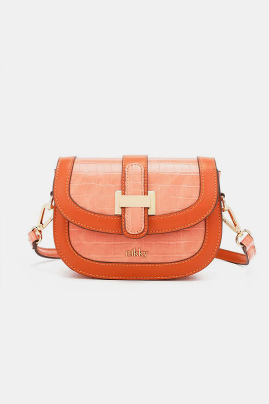 Nicole Lee USA Croc Embossed Crossbody Bag - Premium Crossbody Bag from Trendsi - Just $24.99! Shop now at Handbags Specialist Headquarter