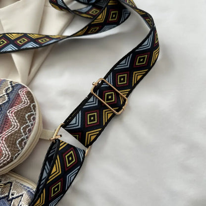 Printed Tassel Detail Crossbody Bag with Small Purse - Premium Handbags from Trendsi - Just $17.99! Shop now at Handbags Specialist Headquarter