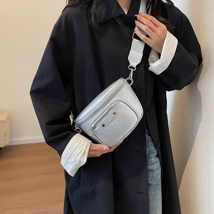 Texture PU Leather Crossbody Bag - Premium handbags from Trendsi - Just $23.99! Shop now at Handbags Specialist Headquarter