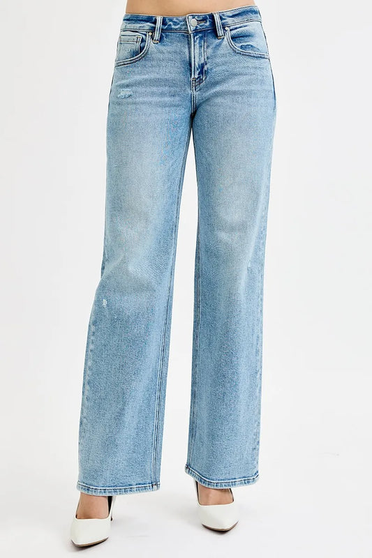 RISEN Full Size Low Rise Ankle Boyfriend Distressed Jeans Plus Size - Premium Women / Jeans & Denim from Trendsi - Just $66.99! Shop now at Handbags Specialist Headquarter