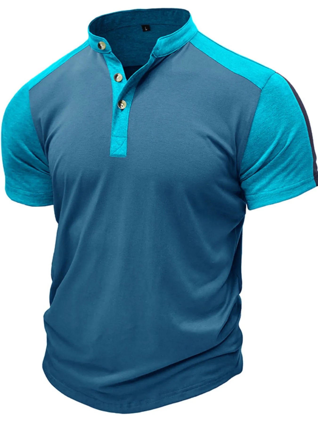 Men's Plus Size Color Block Short Sleeve Polo Shirt - Premium Men's Polo shirt from Trendsi - Just $35.84! Shop now at Handbags Specialist Headquarter