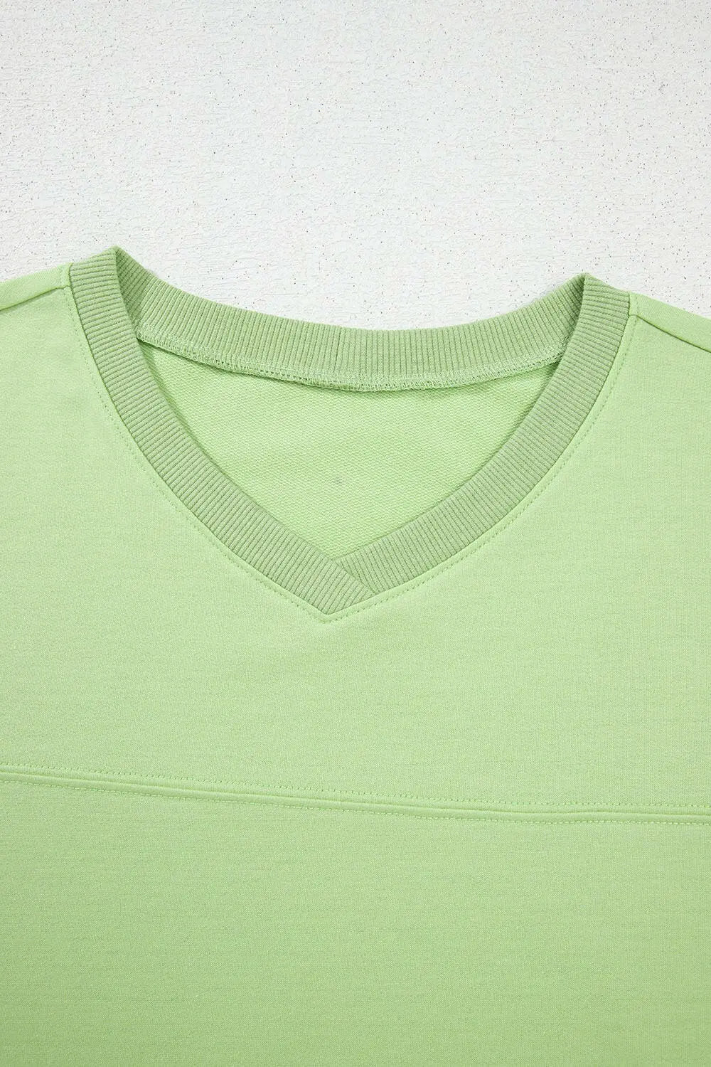 Loose V Neck Half Sleeve Tee and Drawstring Shorts Plus Size.