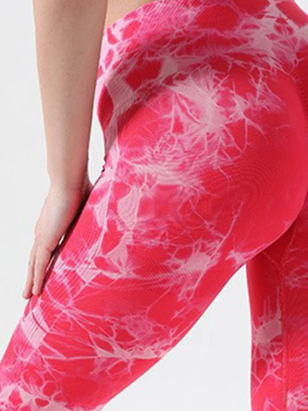 Tie-Dye High Waist Active Leggings - Premium Leggings from Trendsi - Just $41.40! Shop now at Handbags Specialist Headquarter