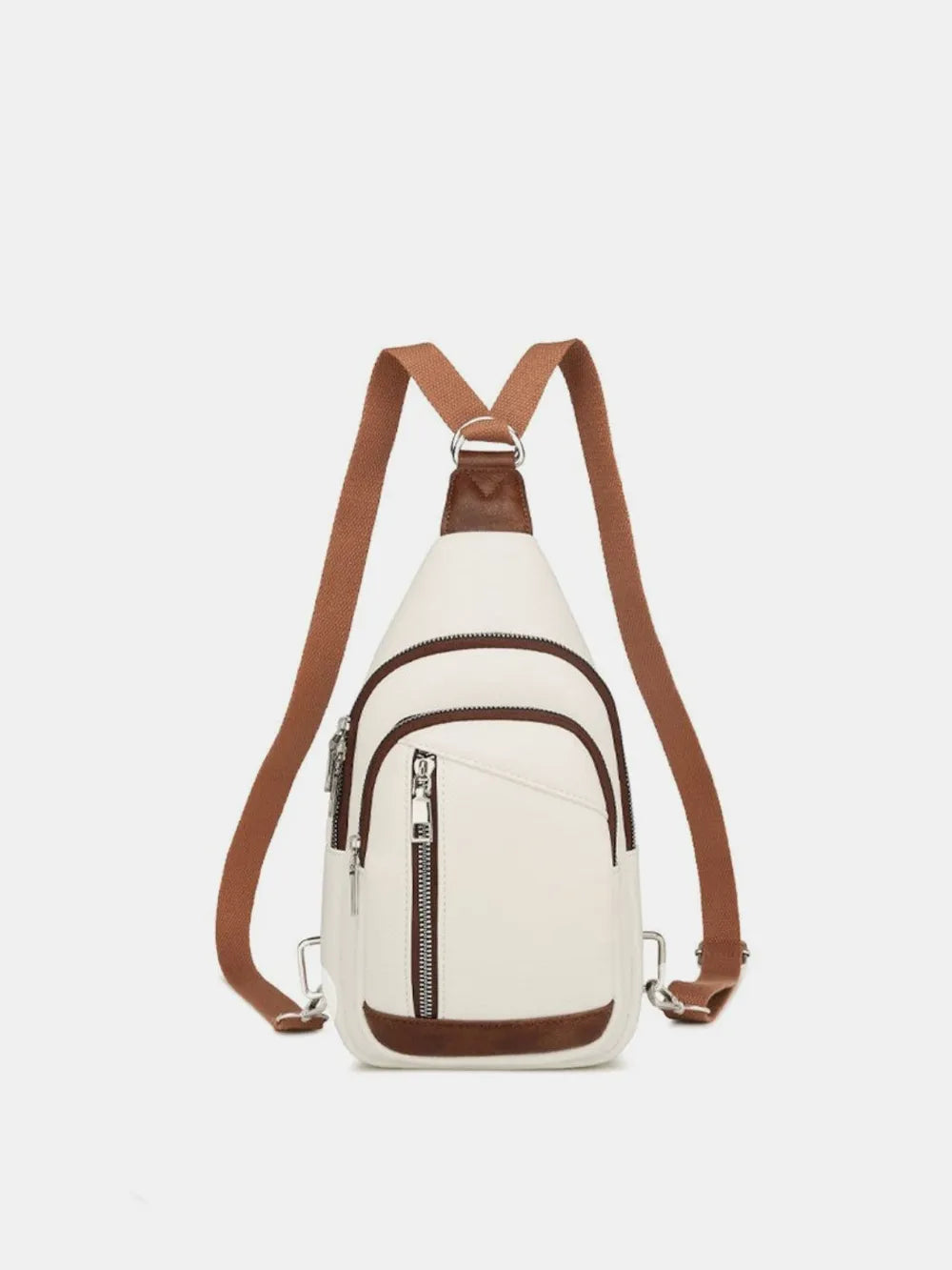 PU Leather Crossbody Bag with Two Detachable Strap - Premium Crossbody Bag from Trendsi - Just $38.99! Shop now at Handbags Specialist Headquarter