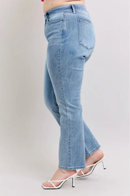 Judy Blue Plus Size High Waist Dad Jeans - Premium Women / Jeans & Denim from Trendsi - Just $69.99! Shop now at Handbags Specialist Headquarter