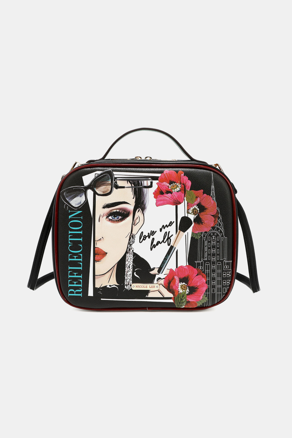 Nicole Lee USA Printed Handbag with Three Pouches - Premium Handbags from Trendsi - Just $39.99! Shop now at Handbags Specialist Headquarter