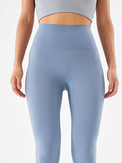 Wide Waistband Sports Leggings - Premium Leggings from Trendsi - Just $52.05! Shop now at Handbags Specialist Headquarter
