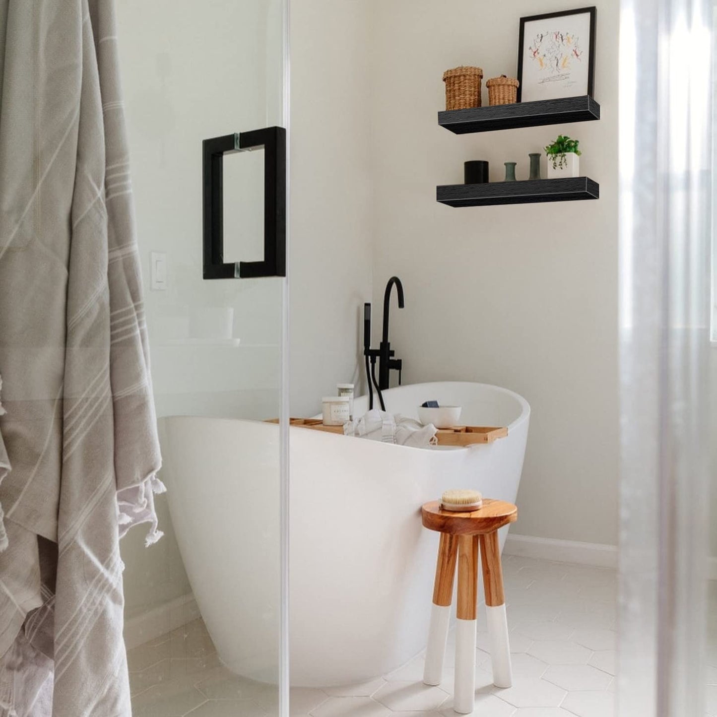 Rustic Farmhouse Shelves (008-40BN)