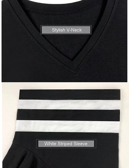 Summer V-Neck Plus Tunic Tee for Women 1X-5X