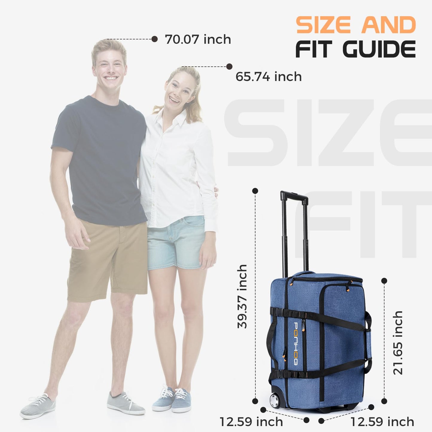 TravelWheels Duffel: Large Waterproof Wheeled Bag