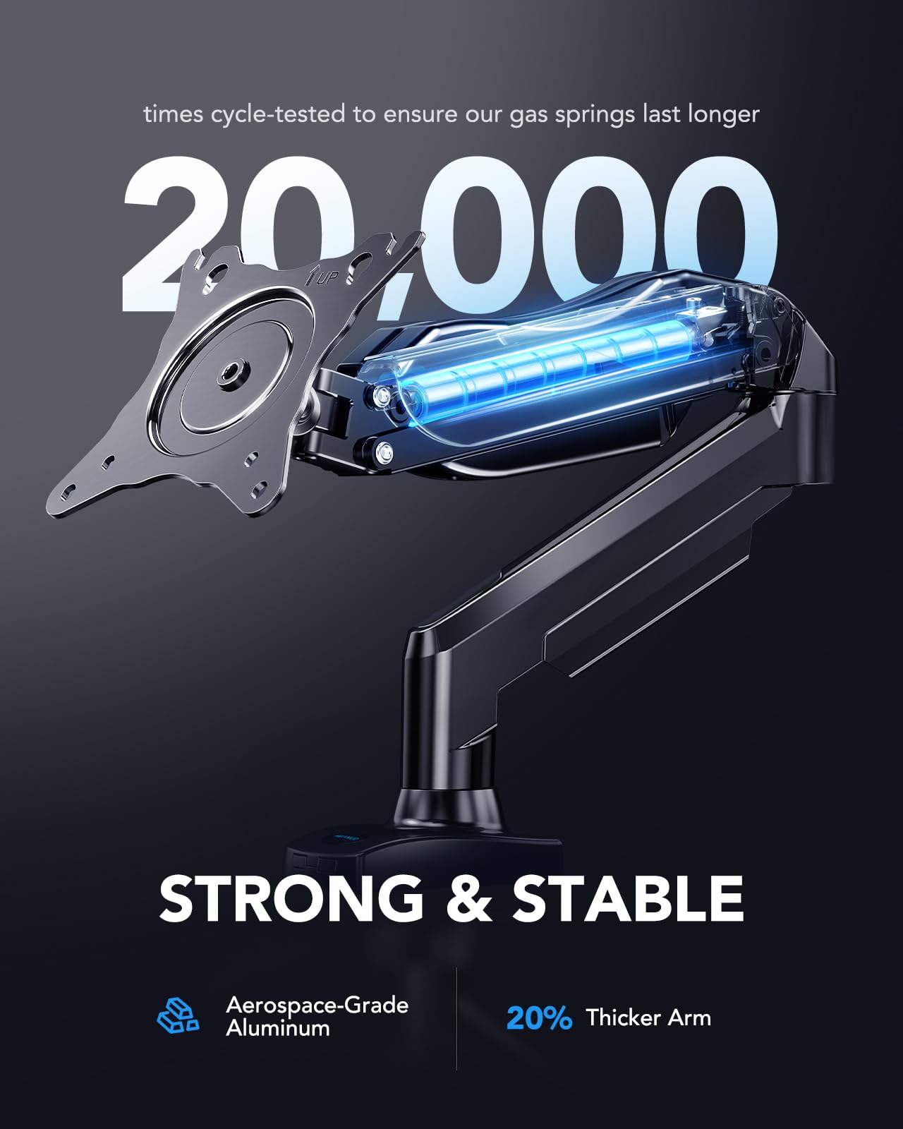 HUANUO Gas Monitor Arm - Adjustable VESA Stand