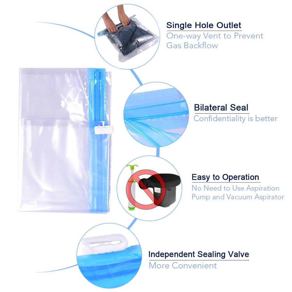 EasyPack 10-Count Compression Bags - Travel Must-Have