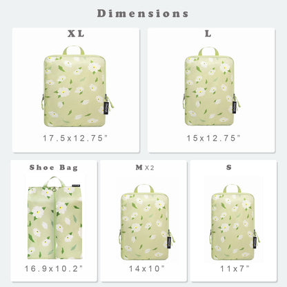 BAGAIL Travel Compression Cubes Set for Packing Ease